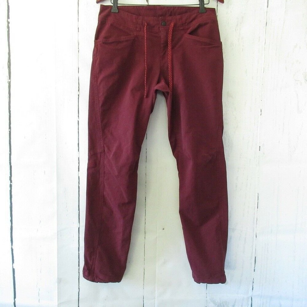The North Face Pants 8 Burgundy Hiking Drawstring Hem
